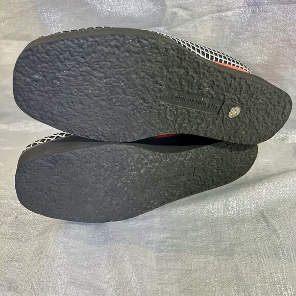 UN United Nude Fold Stella LO Silver Grid Black and Redish Orange Size 38 - Picture 9 of 11